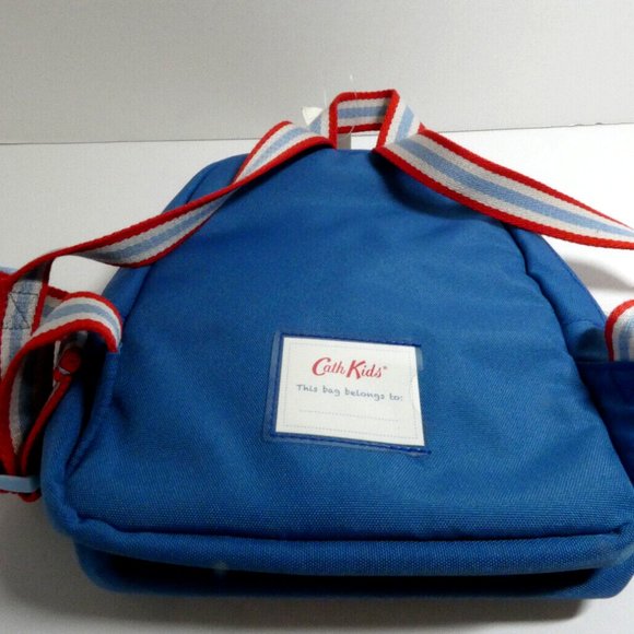 NWT Backpack Cath Kids London Tote Carrier Small Bag Blue Red Adjustable Straps - Picture 11 of 16